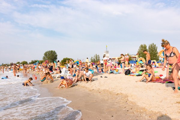 Ейск Азовское море Центральный пляж