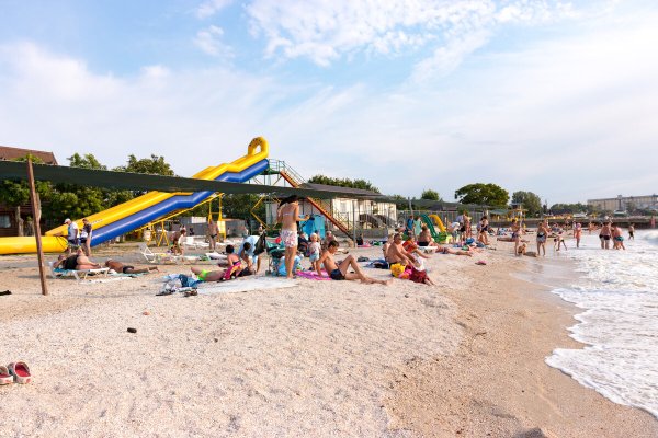 Ейск Азовское море Центральный пляж