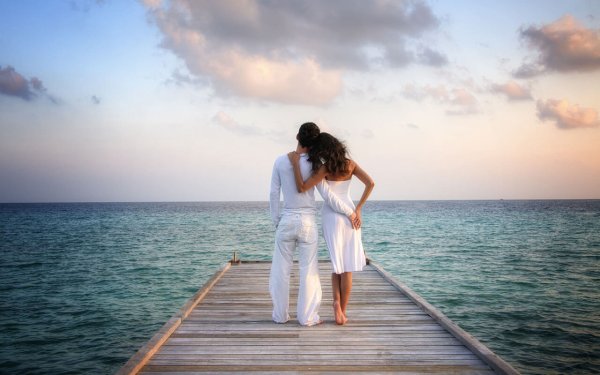 Женщина море счастье