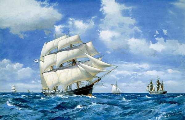 Парусник картина