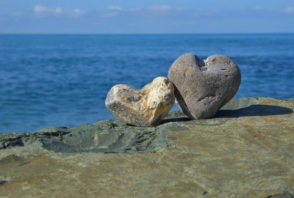 Сердце на песке Мальдивы