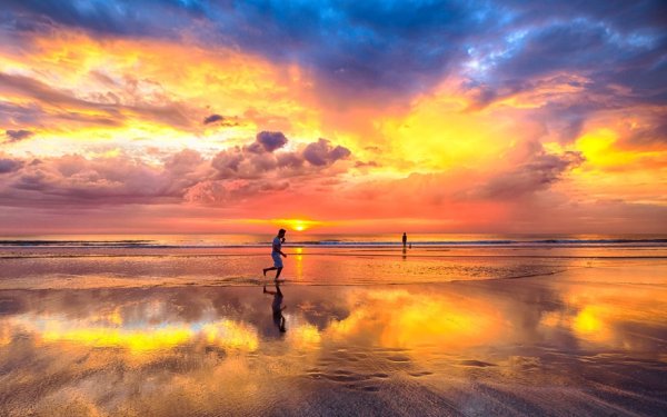 Рассвет на море