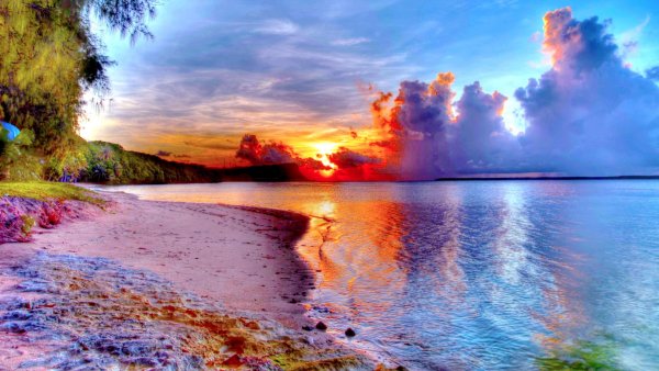 Рассвет на море