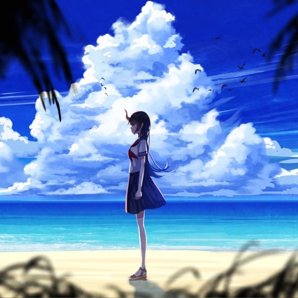 Аниме пляж фон