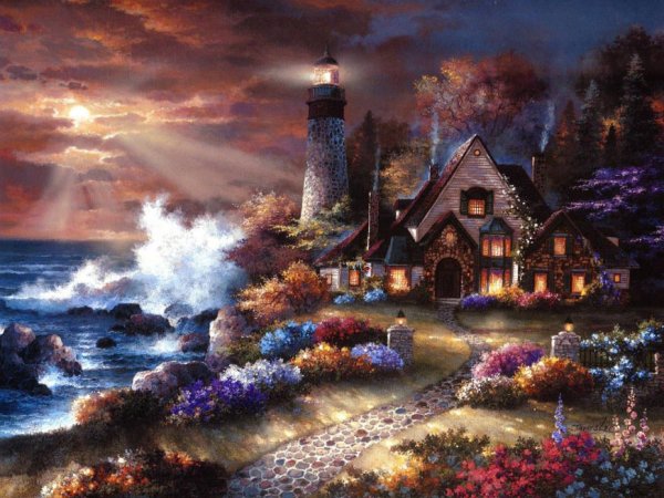 Thomas Kinkade Маяк