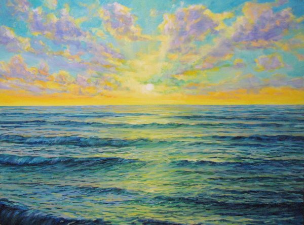 Закат рисовать