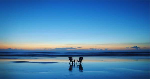 Рассвет океан