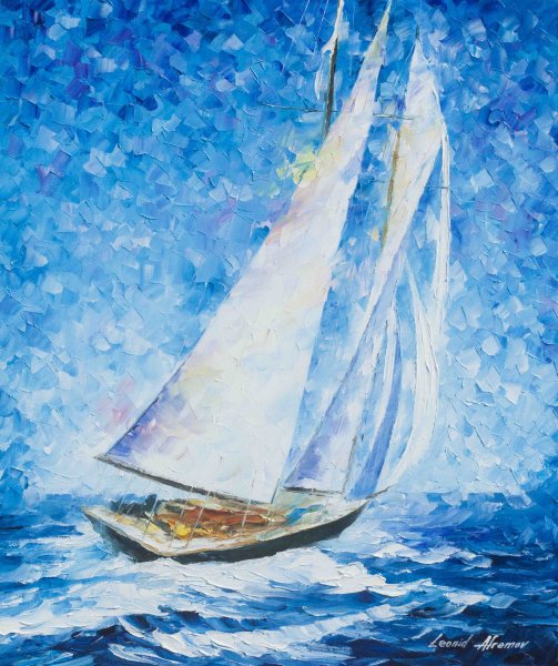 Афремов Леонид море парусник