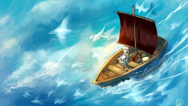 Лодка фэнтези