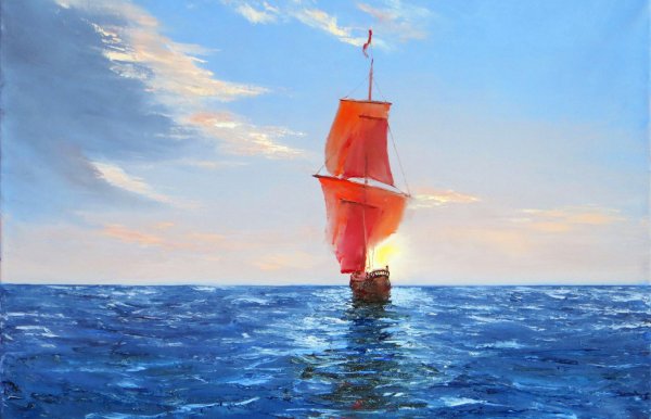 Грин Алые паруса море корабль