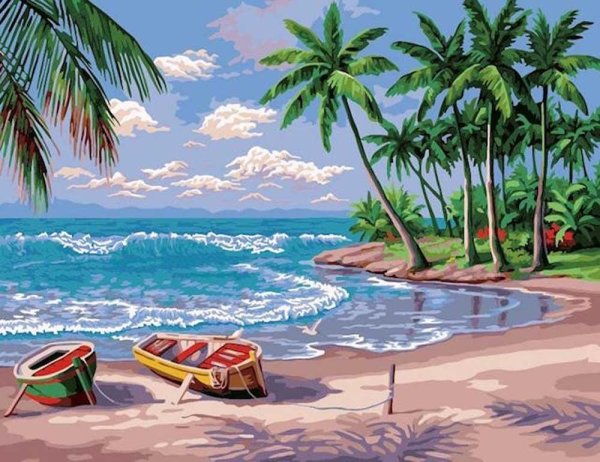 Тропические морские пейзажи живопись