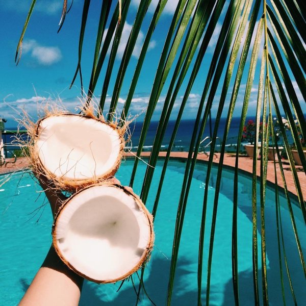 Утро на море с кофе