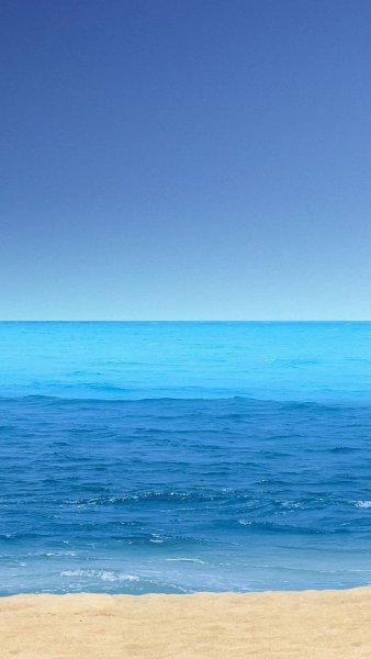 Голубое море