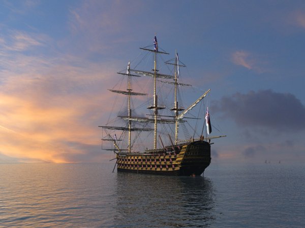 Парусник в море