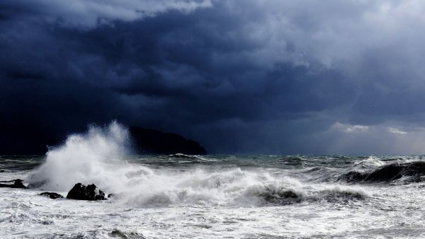 Энди Симмонс пейзаж море шторм