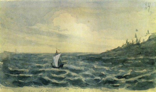 Акварель м.ю.Лермонтова. 1828 – 1832.