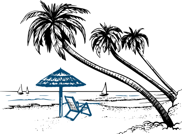 Эскиз Пальма пляж