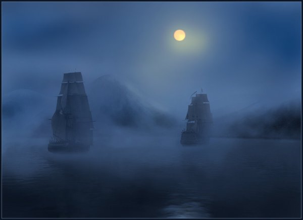 Парусник в заливе