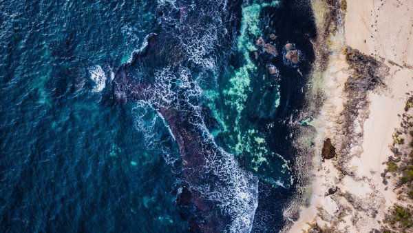 Тихий океан вид сверху