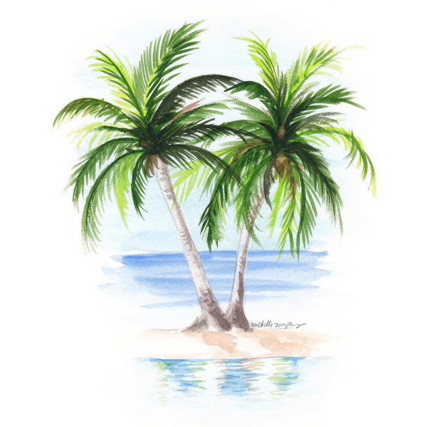 Пляж на прозрачном фоне