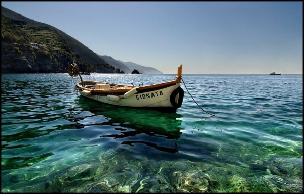 Одинокий человек в лодке