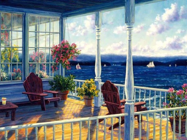 Вид на море с террасы