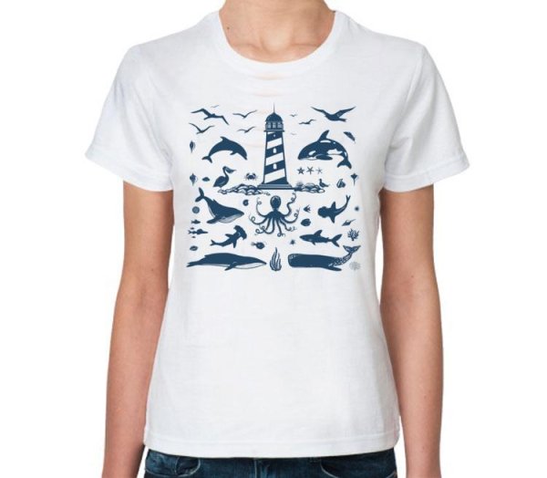 Футболка морская тематика