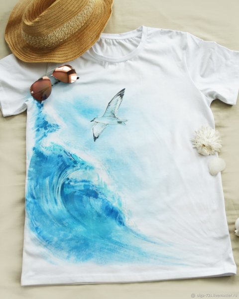 Морская звезда рисунок на футболке