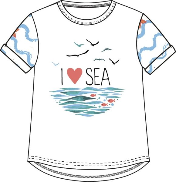 Футболки с принтом море