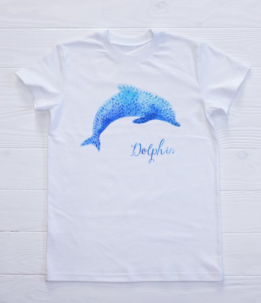 Рисунок на футболке морская тематика