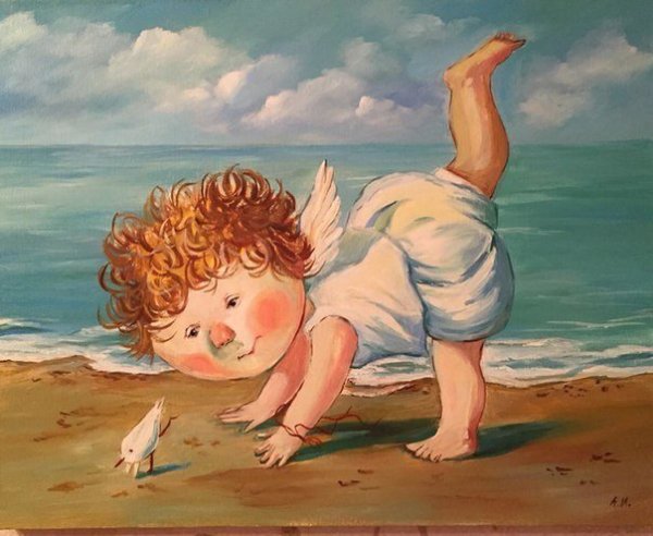 Женщина на рассвете