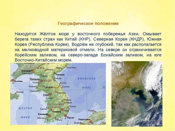 Японское желтое Восточно китайское моря