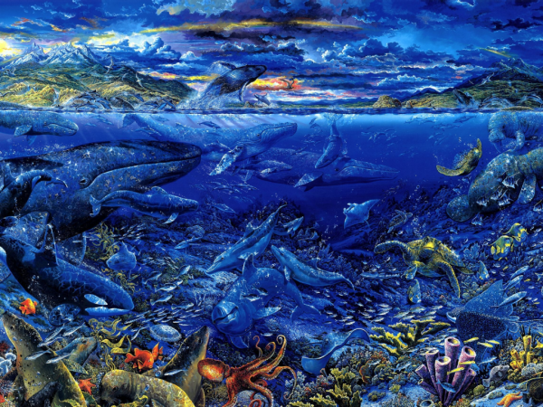 Дно океана арт