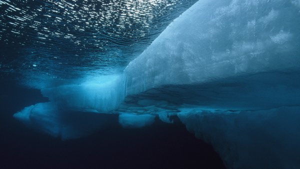 Северный Ледовитый океан подо льдом