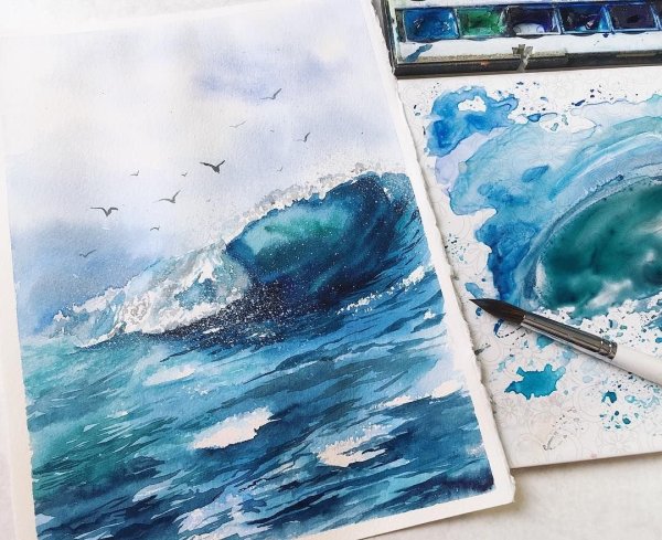 Лидия Нуреева акварель