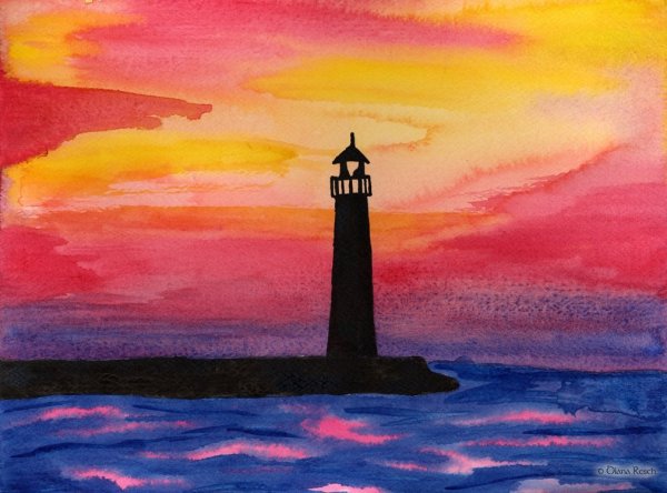 Море гуашью