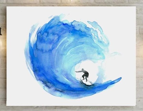 Морской пейзаж силуэт