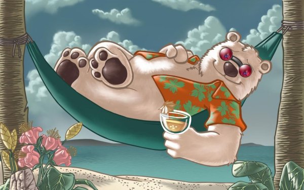 Сидящий медведь сзади