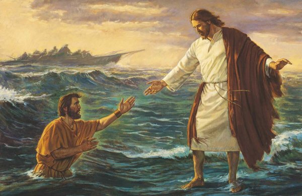 Апостол Петр и Иисус Христос