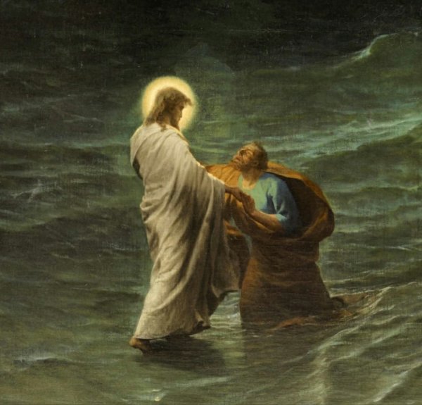 Хождение по водам Иисуса Христа и Петр