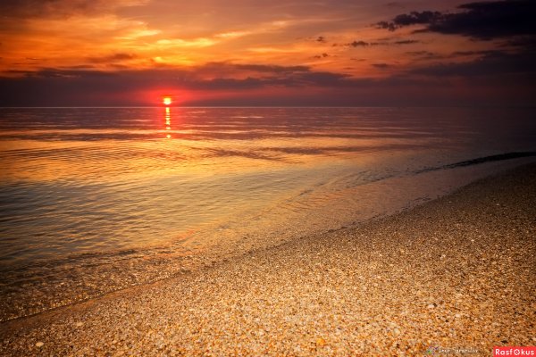 Закат на Азовском море