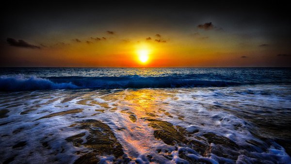 Закат на Азовском море