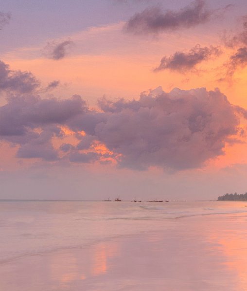 Розовый закат Эстетика