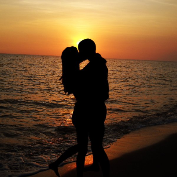 Пляж любовь