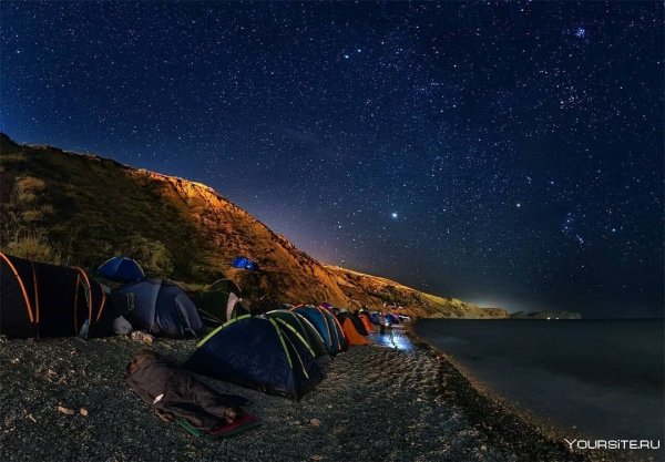 Палаточный кемпинг на черном море