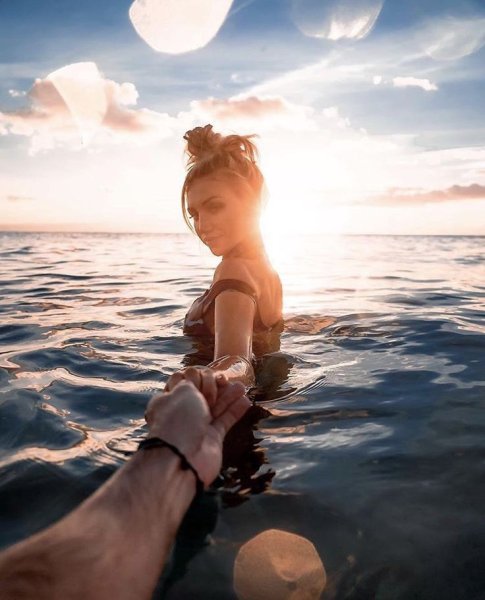 Лето море девушка