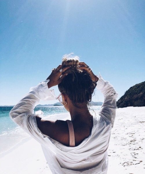 Море пляж девушки