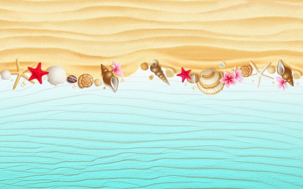 Пляж мультяшный