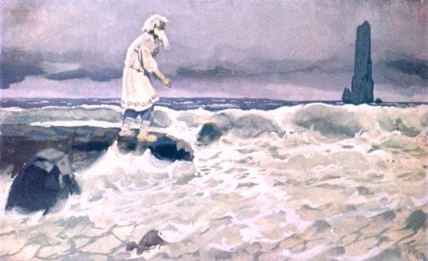 Сказка о рыбаке и рыбке море слегка разыгралось