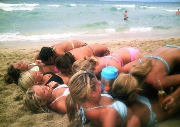 Приколы на пляже